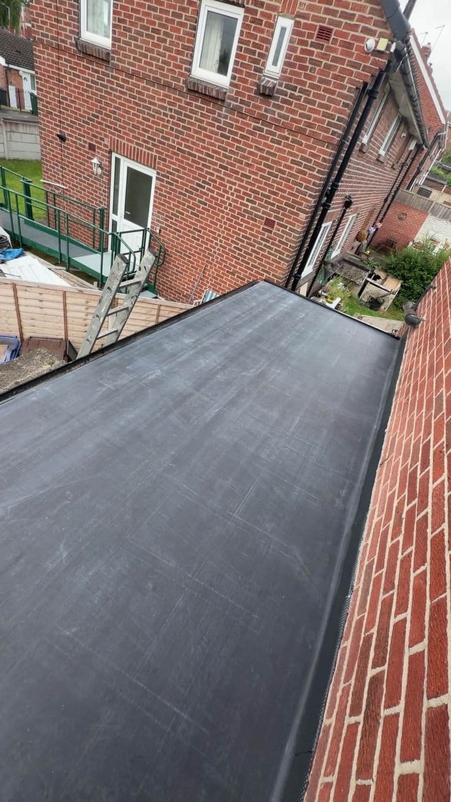 Finished EPDM flat roof