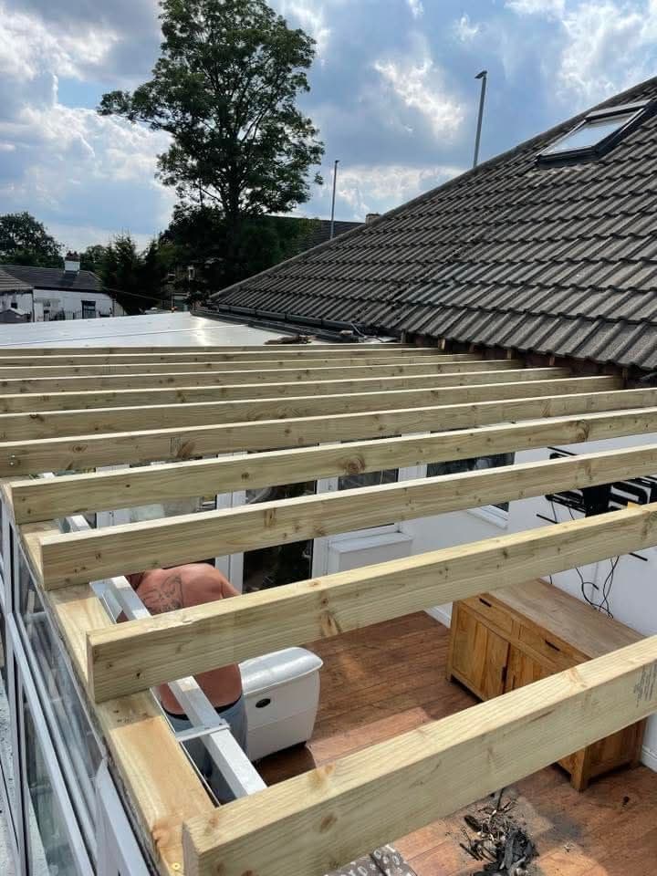 New joists on a flat roof