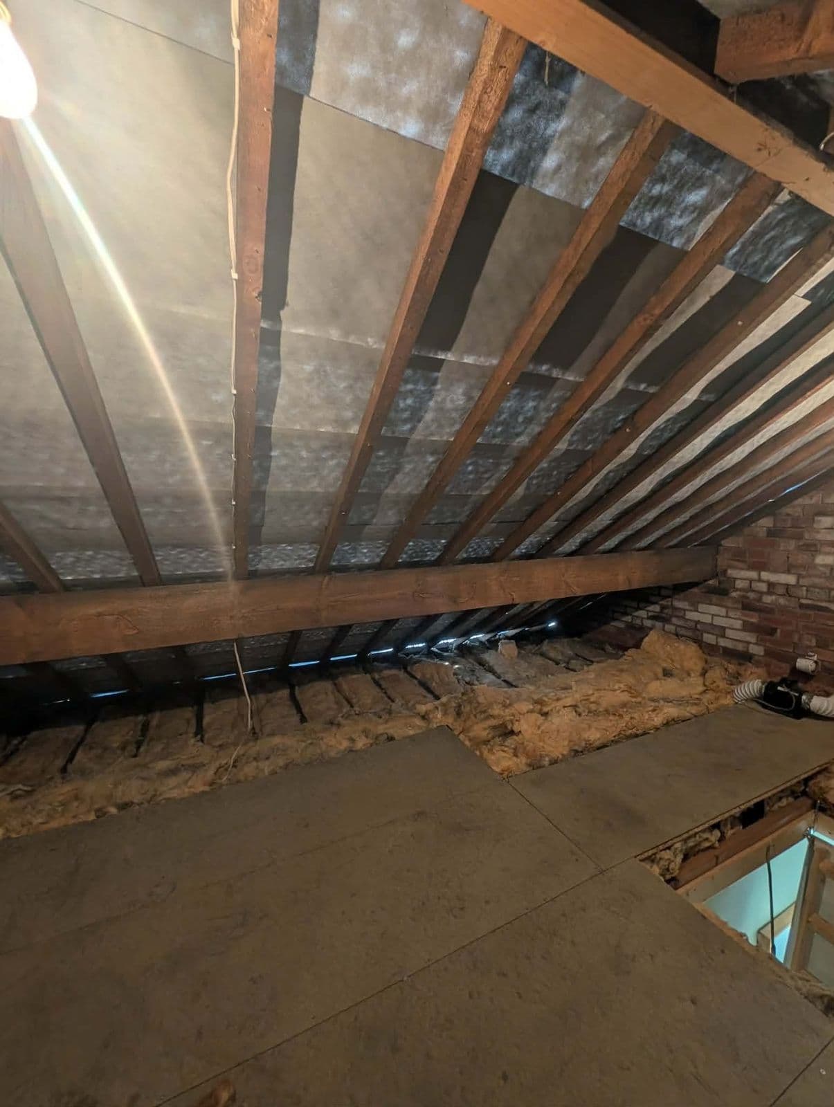 Insulated loft with new boarded floor